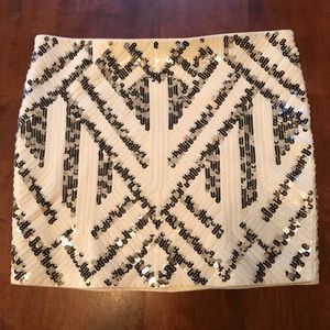 Express sequined skirt